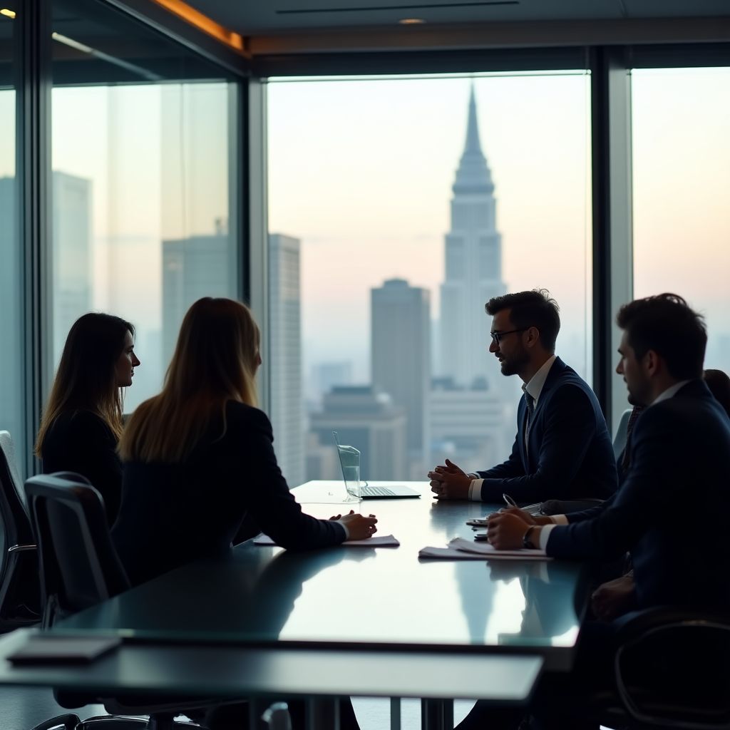 Reunión con cliente multinacional